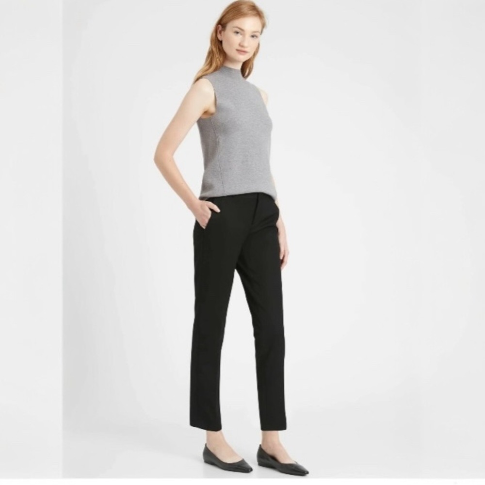 BANANA REPUBLIC Ryan Fit Cotton Stretch Black Pants 8